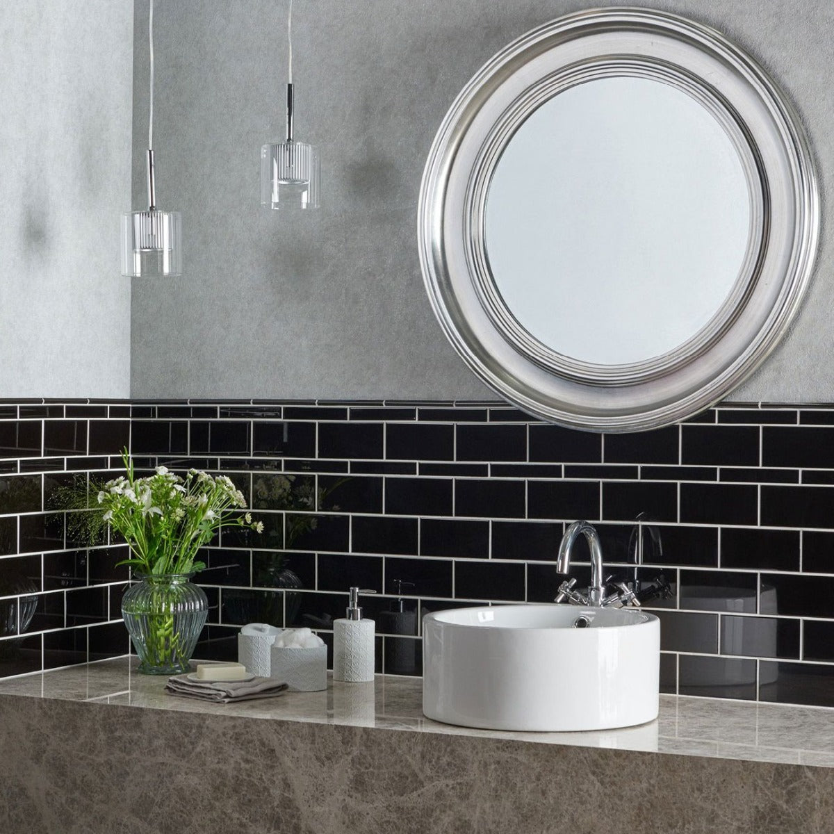 Original Style Rectangle Tiles Jet Black