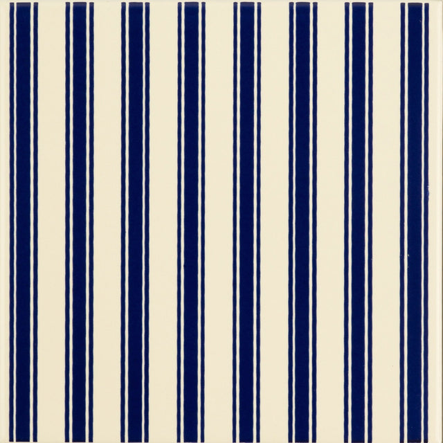 Original Style Regency Stripe Royal Blue on County White Tile