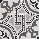 Original Style Salisbury Black on Dover White Motif 151 x 151mm