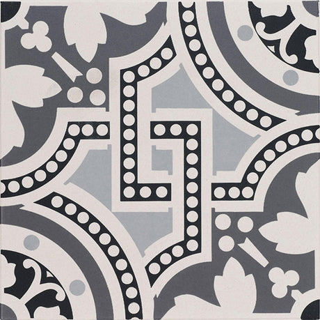 Original Style Salisbury Black on Dover White Motif 151 x 151mm