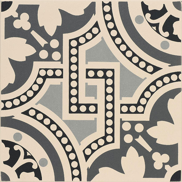 Original Style Salisbury Black on White Motif 151 x 151mm