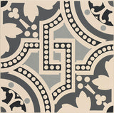 Original Style Salisbury Black on White Motif 151 x 151mm