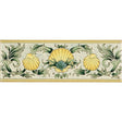 Original Style Scallop Shells Blue & Yellow Border Tile