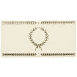 Original Style Single Laudatory Wreath Charcoal Grey on County White Border