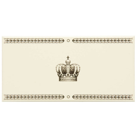 Original Style Single Sovereign Crown Charcoal Grey on County White Border