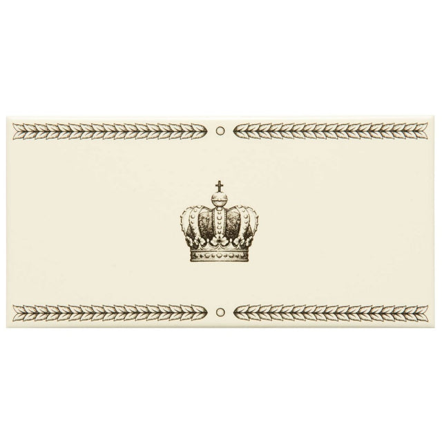Original Style Single Sovereign Crown Charcoal Grey on County White Border