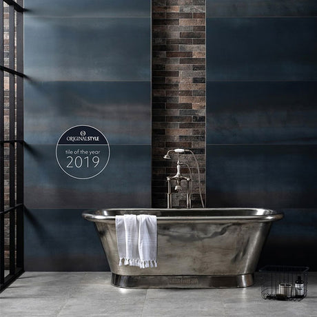 Original Style Steel Midnight Blue Tiles 60 x 120cm