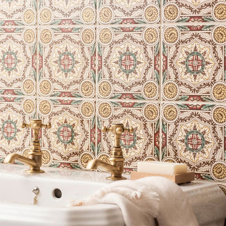 Original Style Symmetrical Floral Pattern Single Decor Tile