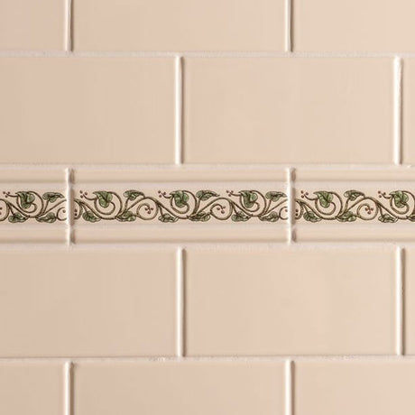 Original Style Trailing Ivy Green Border Tile