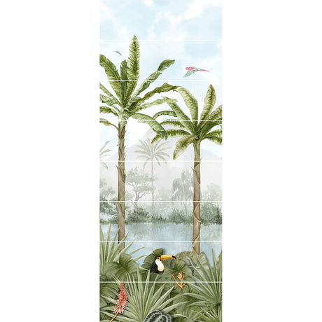 Original Style Tropical Oasis Mural (Panel A)
