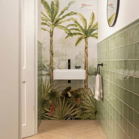 Original Style Tropical Oasis Mural (Panel A)