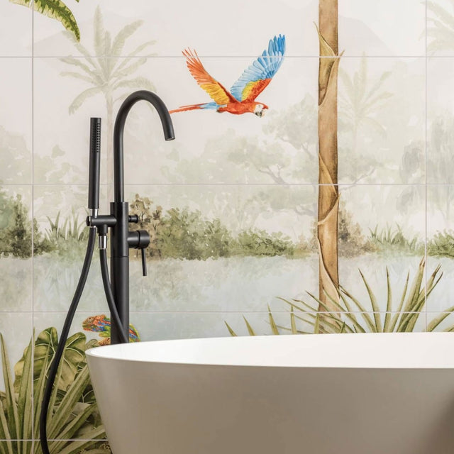 Original Style Tropical Oasis Mural (Panel B)