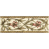 Original Style Trumpet Gentian Pink Border Tile