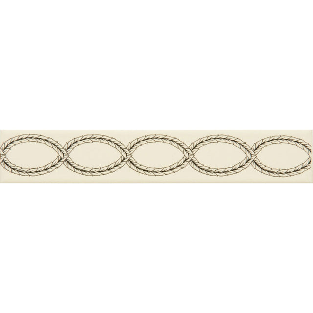 Original Style Twisted Trellis Charcoal Grey on County White Border
