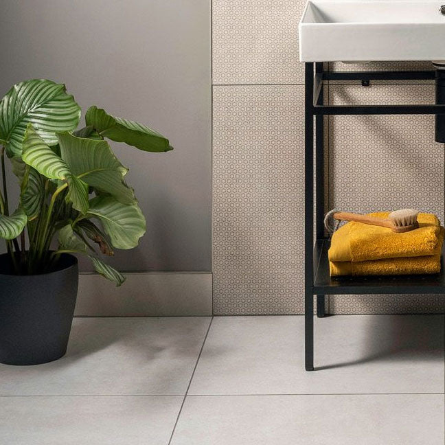 Original Style View Off White Matt Floor Tiles