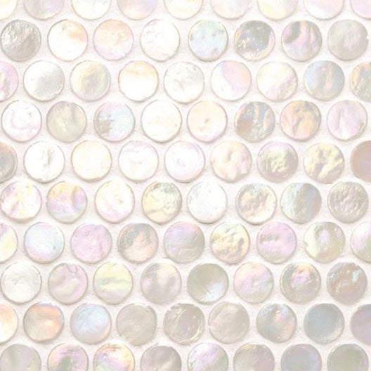 Original Style White Lady Iridescent Round Glass (detail)