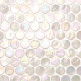 Original Style White Lady Iridescent Round Glass (detail)