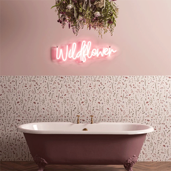 Original Style Wildflower Rose Tiles