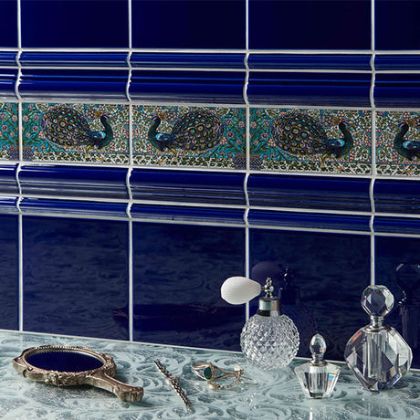 Original Style Peacock Border 2-tile Set
