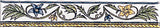 Original Style Floral Rope Blue & Yellow Border Tile