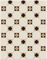 Original Style Arundel 3 Colour Pattern (White/Black/Old London)