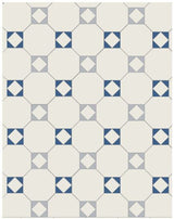 Original Style Arundel 3 Colour Pattern (White/Blue/Pugin Blue)