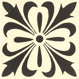 Original Style Cardigan Motif Black on Dover White 