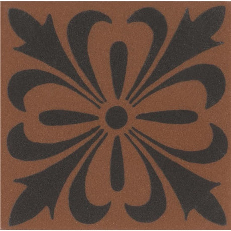 Original Style Cardigan Motif Black on Red