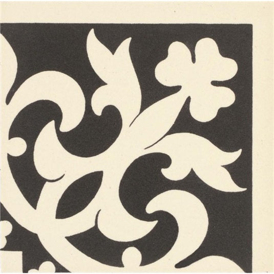 Original Style Elgin Corner Motif Black on White