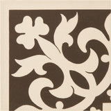 Original Style Elgin Corner Motif Brown on White