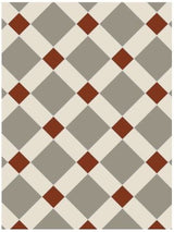 Original Style Falkirk Pattern (Holkham Dune, White & Red)