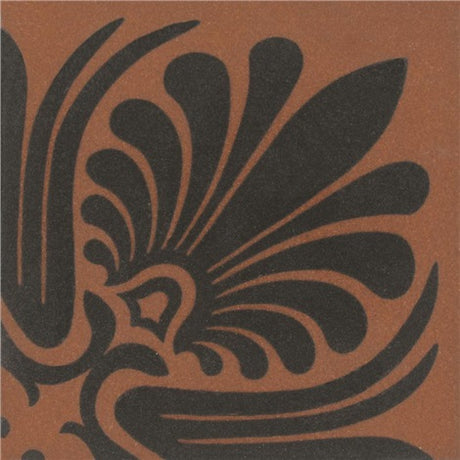 Original Style Faraday Corner Motif Black on Red