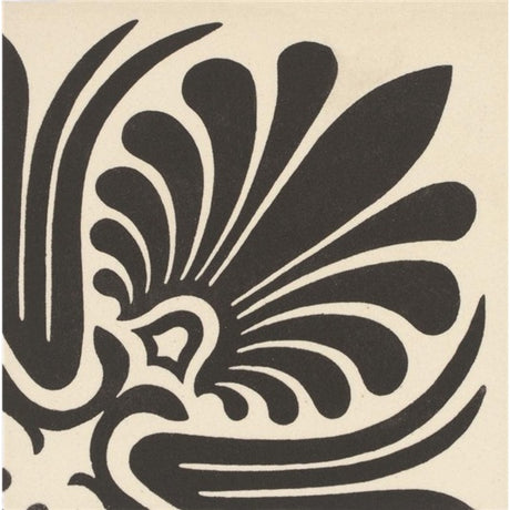 Original Style Faraday Corner Motif Black on White