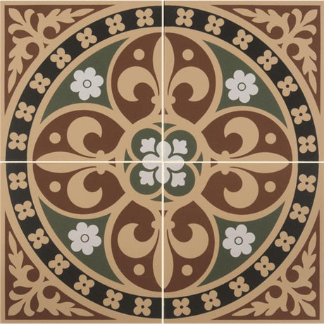 Original Style Gladstone Green/Red 4-Tile Set