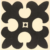 Original Style Gordon Motif Black on Dover White