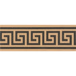 Original Style Greek Key Border Black on Buff 