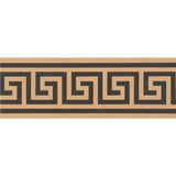 Original Style Greek Key Border Black on Buff 