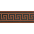 Original Style Greek Key Border Black on Red