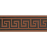 Original Style Greek Key Border Black on Red