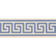 Original Style Greek Key Border Blue on White 
