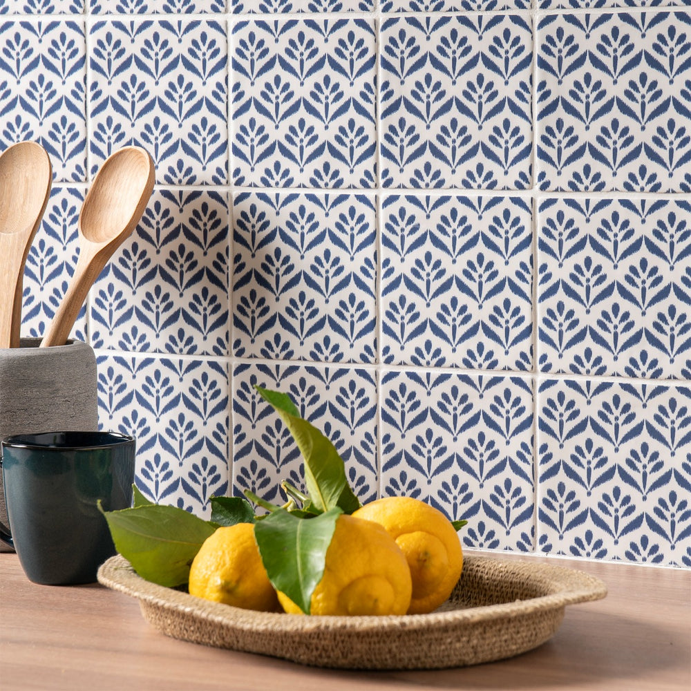 Original Style Jacquard Indigo Tiles