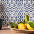 Original Style Jacquard Indigo Tiles