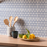 Original Style Jacquard Indigo Tiles