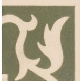 Original Style Lansdowne Corner Motif Green on White