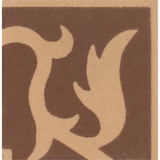 Original Style Lansdowne Corner Motif Red on Buff