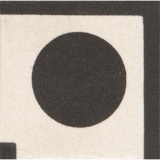 Original Style Melbourne Corner Motif Black Spot on Dover White