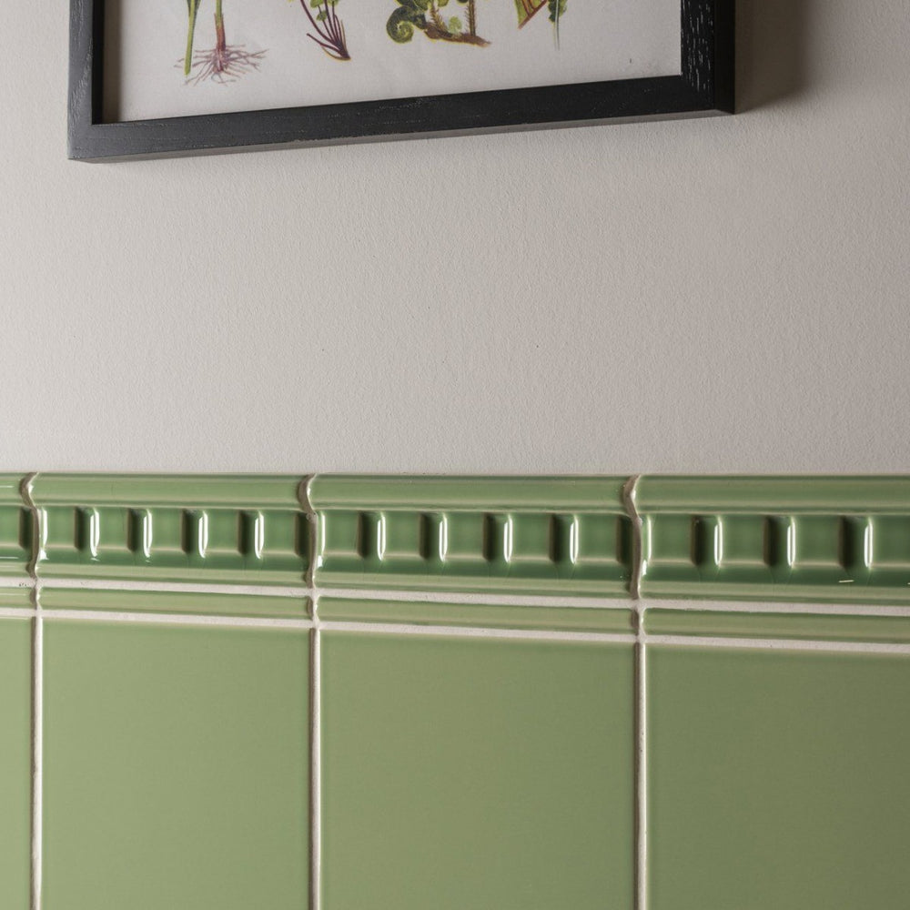 Original Style Dentil Palm Green Borders