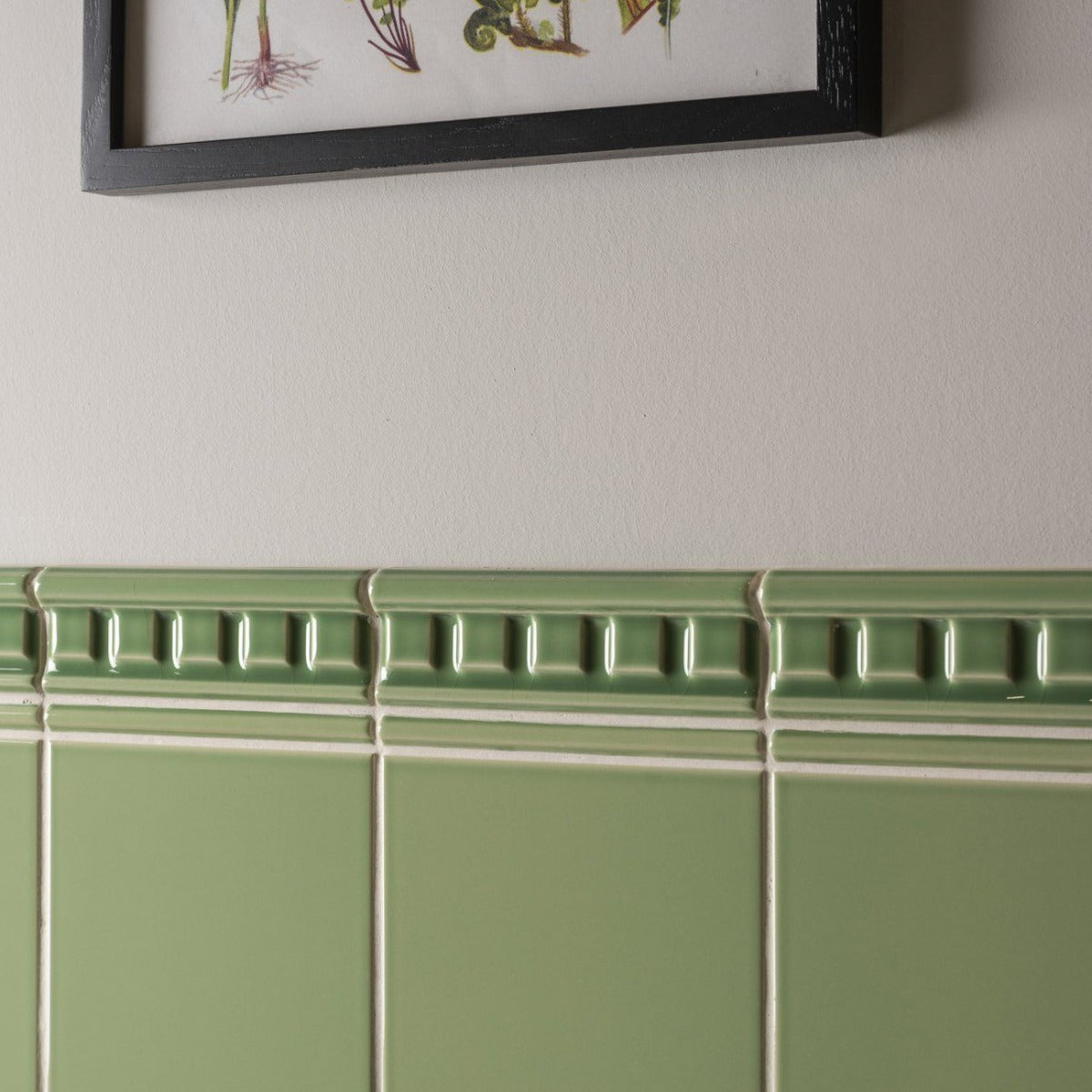 Original Style Dentil Palm Green Borders