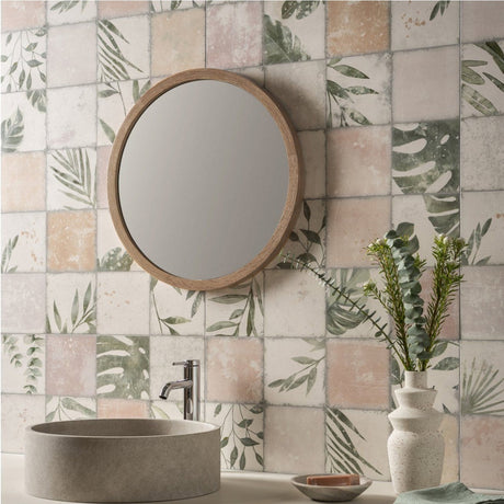 Original Style Patchwork Botanical Rose Tiles