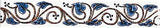 Original Style Trailing Ivy Blue Border Tile